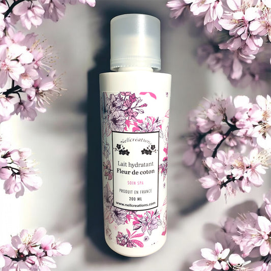 Lait hydratant fleur de coton Nellcréations