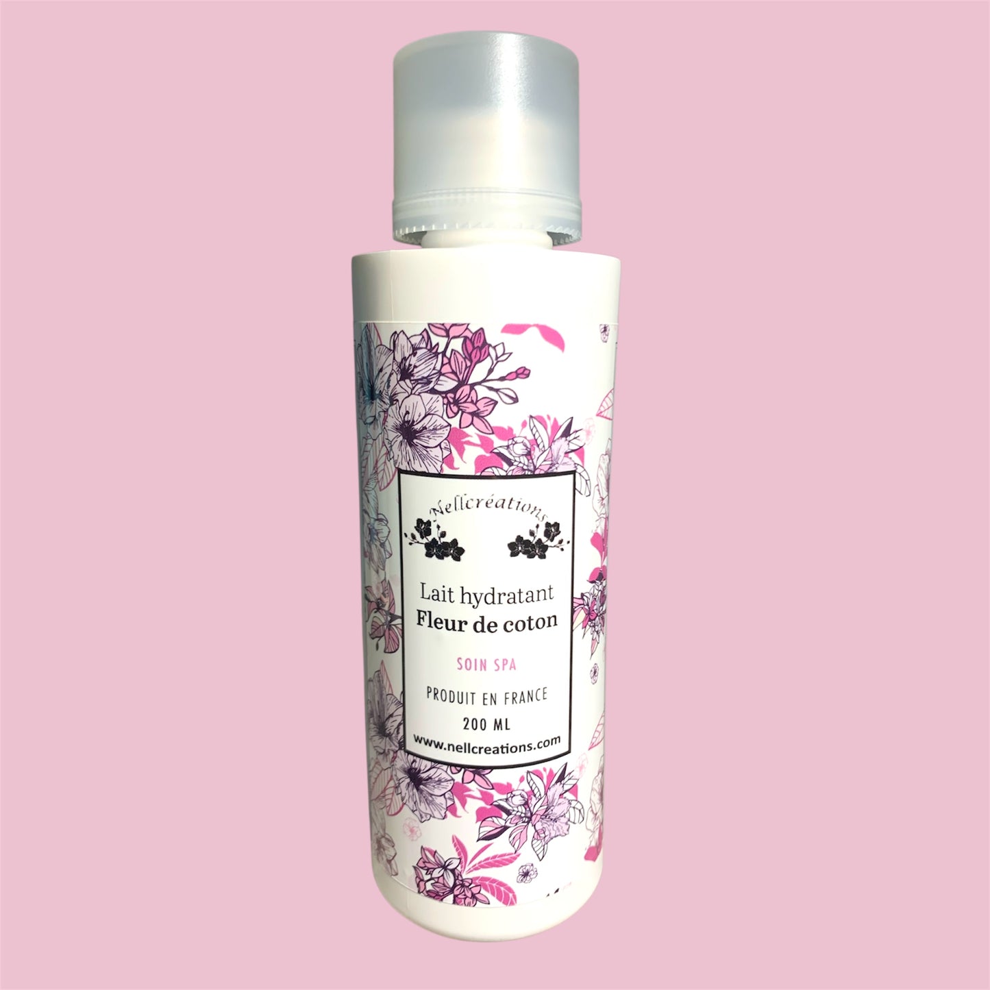Lait hydratant fleur de coton Nellcréations