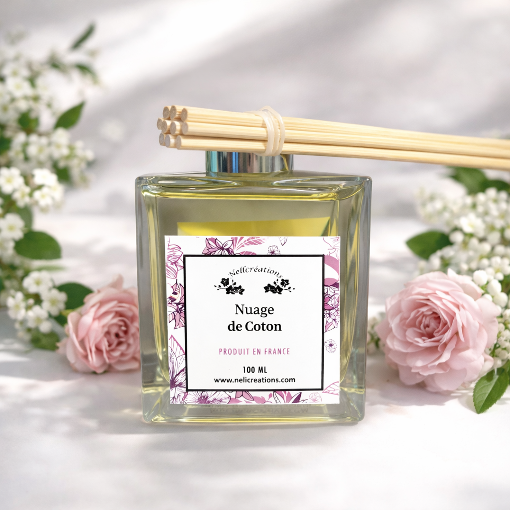 Diffuseur de parfum - nuage de coton - Nellcréations