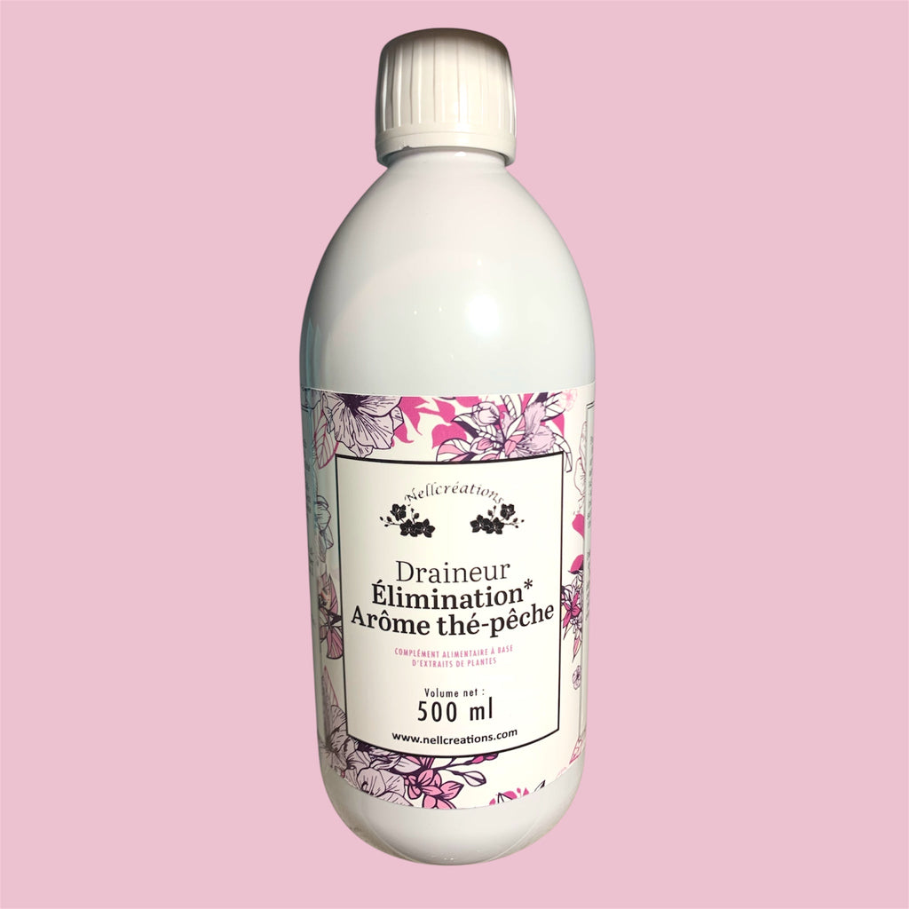 Draineur élimination arôme thé pêche - Nellcréations