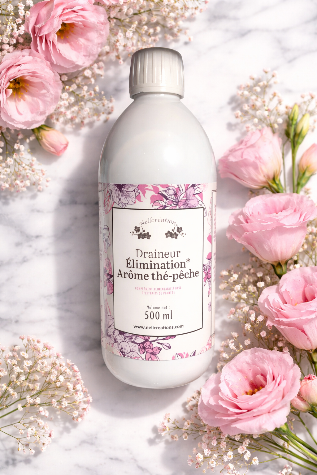 Draineur élimination arôme thé pêche - Nellcréations