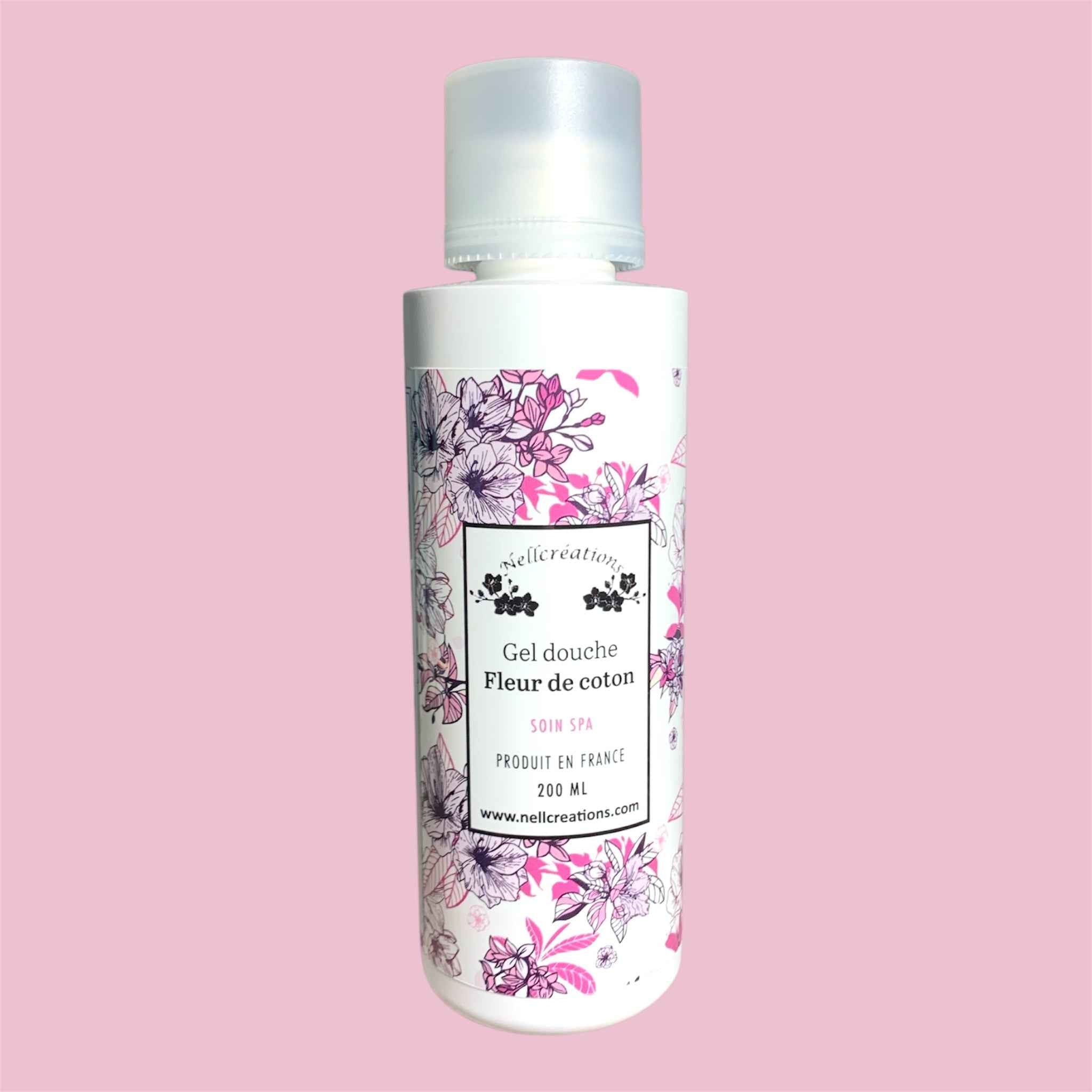 Gel douche fleur de coton - Nellcréations