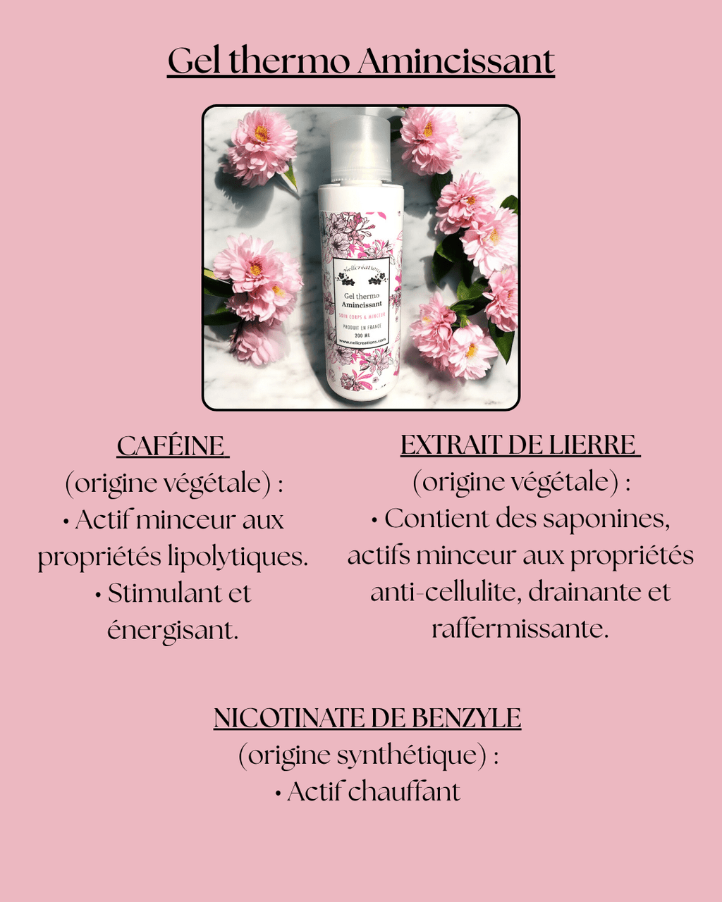 Gel thermo amincissant - Nellcréations