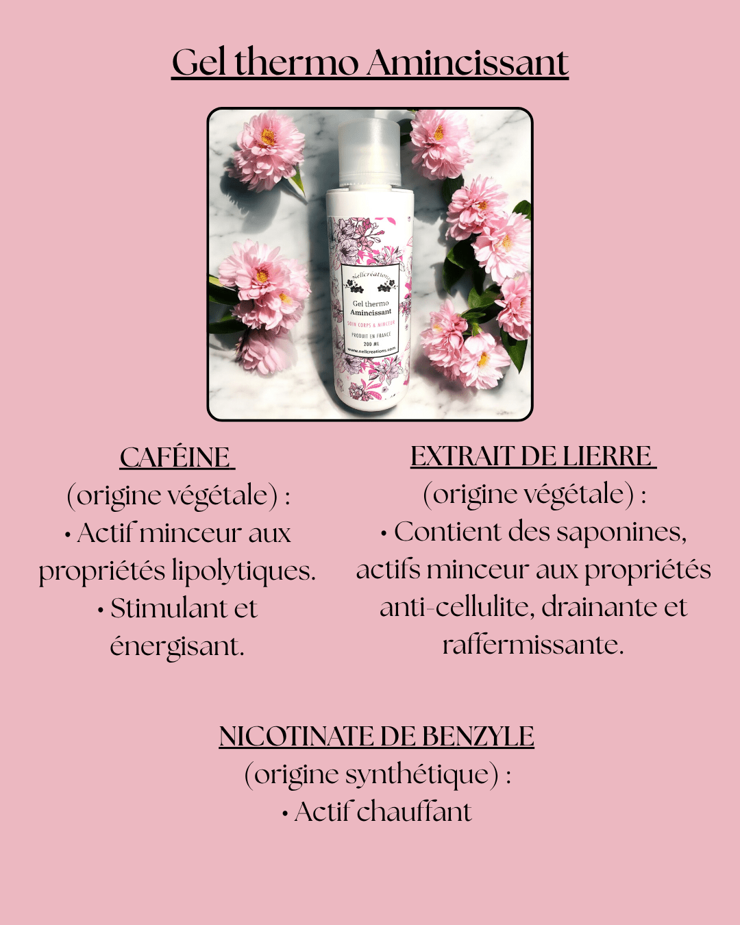 Gel thermo amincissant - Nellcréations