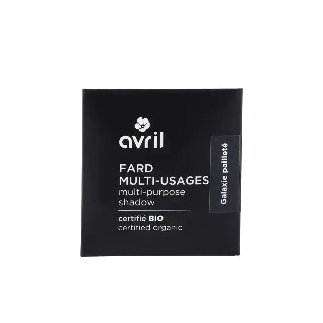 Recharge fard à paupières avril palette ombres à paupières multiusage rectangulaire noire galaxie pailleté