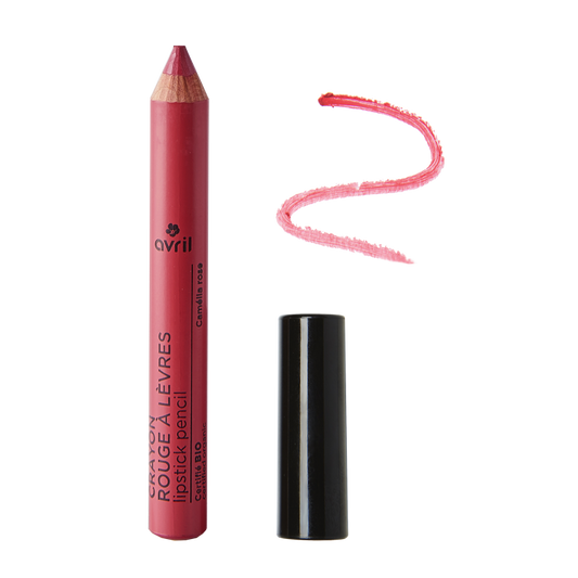 Crayon à Lèvres Bio Rose Camélia Certifié Bio - Teinte Éclatante et Naturelle