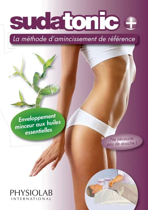 Soin minceur d’enveloppement Sudatonic+ en blanc avec huiles essentielles pour modeler la silhouette